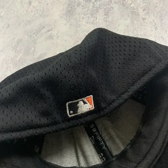 Vintage New Era San Francisco Giants Hat Mens 7 3/8 Black G Logo Fitted Cap MLB - Picture 3 of 5